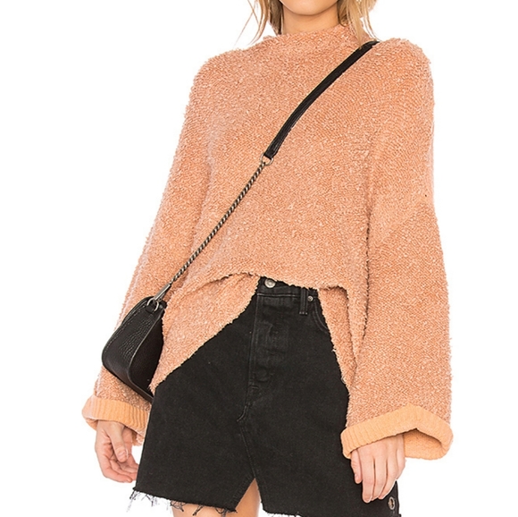 Free People Sweaters - Free People | Peach Textured Cuddle Sweater - E34
